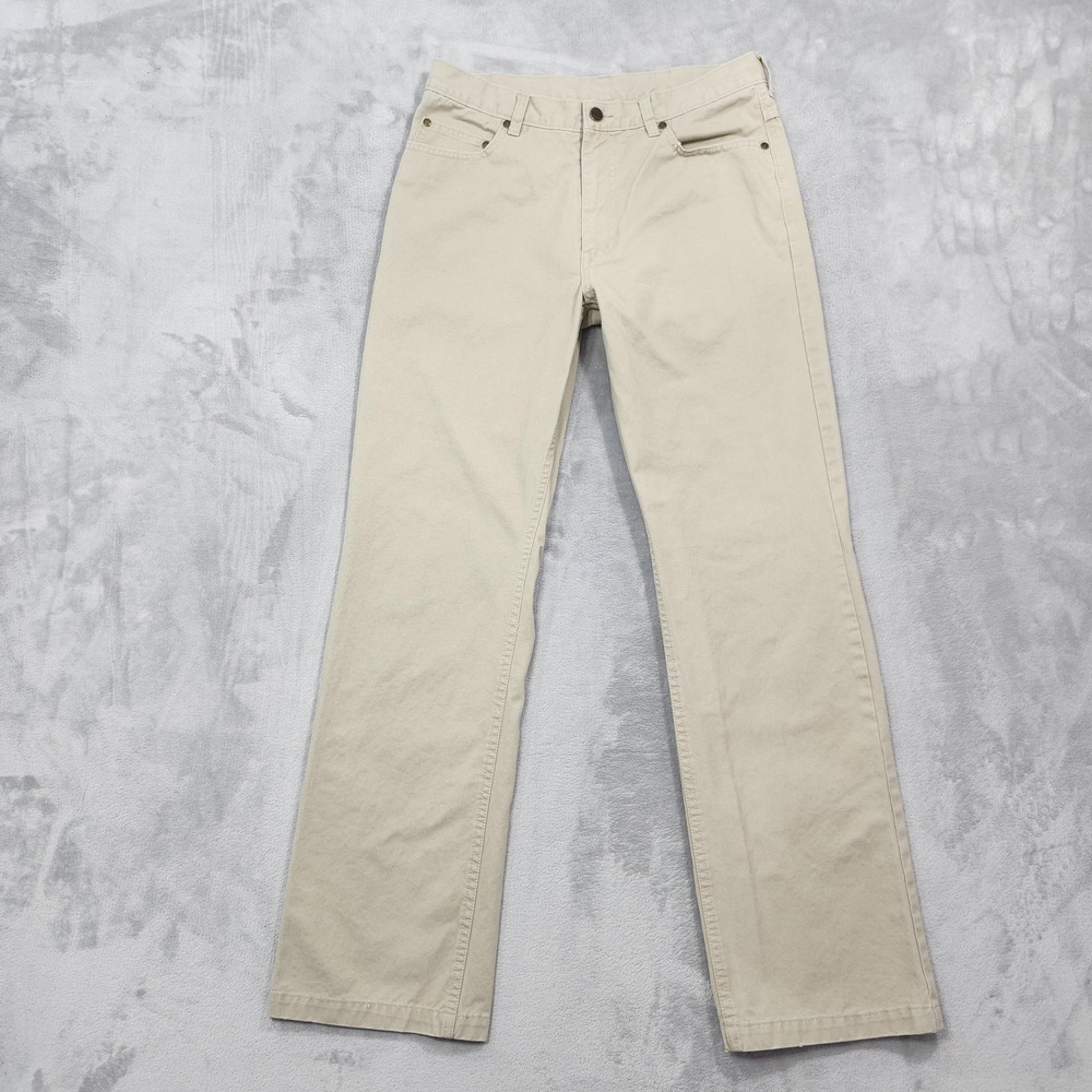 Kenneth Cole Reaction Jeans Mens 32x32 Beige Regular Straight Leg Denim Casual